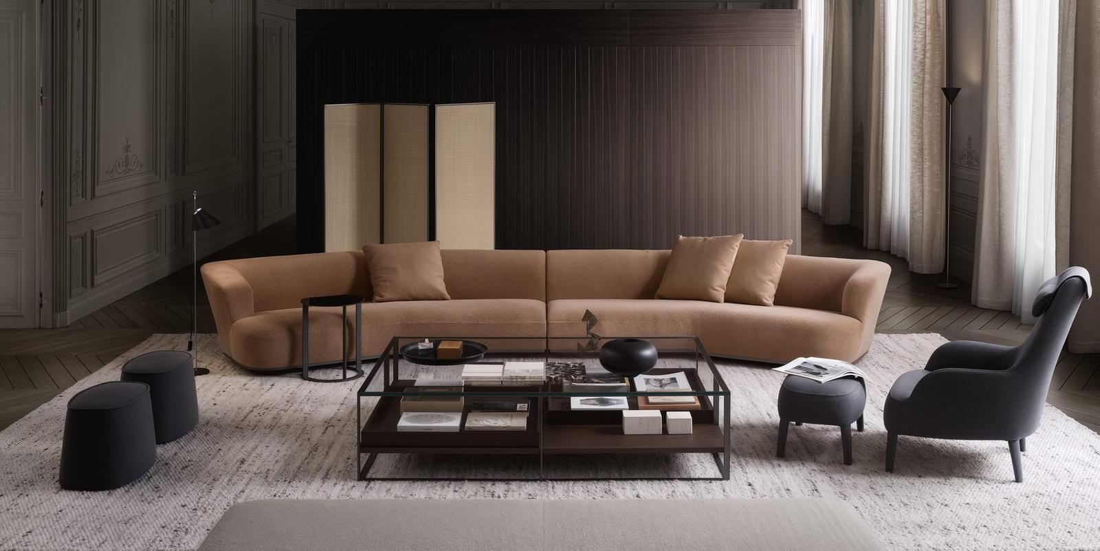Maxalto, Lilum sofa by Antonio Citterio